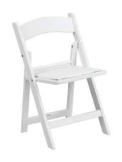 White Resin Chair for rent in San Francisco